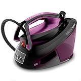 Tefal SV8152 Express Vision Dampfbügelstation ,480 g/Minute Dampfstoß ,130 g/Minute kontinuierliche Dampfabgabe ,Easy LED Vision ,Kalk-Kollektor ,XL-Wassertank ,Lila/Schwarz
