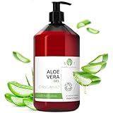 100% Reines Aloe Vera Gel direkt aus Lanzarote Spanien Feuchtigkeitscreme für Gesicht Körper Pickel Trockene Haut After Sun Sonnenbrand Haar Gel After Shave Herren 500 ml