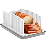 Fravsiu Verstellbarer Allesschneider, Schneidführung, klappbarer Toast-Allesschneider – mit Krümeltablett, abnehmbare Schnittführung, kompakte Struktur, verstellbare Breite, für zu Hause