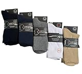 6 Paar Diabetikersocken ohne Gummi & ohne Naht 97% Baumwolle Diabetiker Socken mit Komfortbund für Damen & Herren (DE/NL/SE/PL, Numerisch, 35, 38, Regular, Regular, schwarz)