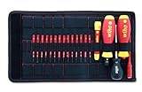 Wiha 28781 20-teiliges isoliertes TorqueVario-S (10-50 Zoll/lbs) und SlimLine Klingen-Set