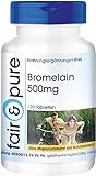 Fair & Pure® - Bromelain 500mg - 120 Tabletten - hochdosiertes Ananasenzym - 1200 F.I.P. pro Tablette - ohne Magnesiumstearat