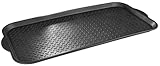 Walser Antirutschmatte Safetray, Mehrzweckwanne, Abtropfmatte Auto Kofferraumwanne, Schuhablage, Schuhabtropfschale, Ölwanne, Auffangwanne, Napfunterlage, Kunststoffwanne, Öl Auffangwanne L 99x47x3cm