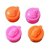 Aufbewahrungsdosen Stück Halloween Mini Tragbare Flasche Lunchbox Kunststoff Gewürzflasche Ketchup Dressing Gewürz Tragbarer Lebensmittelbehälter Für Bento Mikrowellengeschirr (Orange, 2.7x3.8cm)