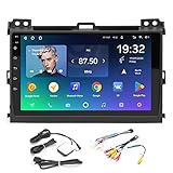 XTevu Auto-Multimedia-Videoplayer, Android-GPS-Navigations-Stereo, Touchscreen-Haupteinheit, kompatibel mit Land Cruiser 120 2004–2009, Fahrzeugradio-Ersatzsystem