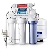 iSpring RCC7AK 6 Stufiges Umkehrosmose Trinkwasser Filtersystem, 75GPD mit Alkalien & Mineralien Filter, NSF-zertifiziert, Untertisch Umkehrosmoseanlage für Trinkwasser