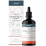 EXVital Bio Grapefruitkernextrakt, 1200mg Bioflavonoide / 100ml. Laborgeprüft und Biozertifiziert. 2600 mg Grapefruit Extrakt aus Kern und Schale. Hochdosiert, vegan. ApoTest: 'Sehr gut'