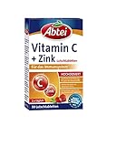 Abtei Vitamin C + Zink - wertvolles Vitaminpräparat zum Lutschen - zur Unterstützung der Abwehrkräfte und des Zellschutzes - glutenfrei, vegan - 1 x 30 Lutschtabletten