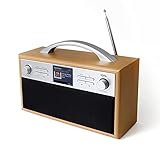 XORO DAB 250IR - tragbares DAB+/FM/Internetradio mit WLAN, Bluetooth, Spotify Connect, Podcast, 2.4 Zoll Farbdisplay, Weckfunktion, APP-Steuerung, Teleskopantenne