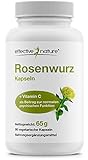 Rhodiola Rosea - 90 Rosenwurz Kapseln - Hochdosiert mit 400 mg Rosenwurz - Enthält Rosavin und Salidrosid - Mit Acerolaextrakt - Reicht für 3 Monate