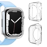 FENGRUI Transparente Displayschutzfolie für Apple Watch, 40 mm, 4/5/6/SE-Serie, weiche TPU-Hülle, vollständige Abdeckung, Stoßfänger, geeignet für iWatch SE2/SE/6/5/4, 40 mm, 2 Stück