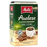 Melitta Auslese Filter-Kaffee 500g, Ganze Kaffee-Bohnen, Bohnen für Filterkaffeemaschinen, starke Röstung, geröstet in Deutschland