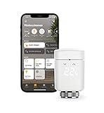 Eve Thermo - Smartes Heizkörperthermostat, made in Germany, spart Heizkosten, Heizungssteuerung (App/Zeitpläne/Anwesenheit), einfach installiert, Stiftung Warentest geprüft, Thread, Apple HomeKit