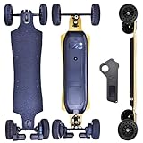 Elektrisches Skateboard-Longboard, Dual 1200W bürstenloser Motor, Offroad-All-Terrain-Elektro-Skateboard mit Fernbedienung, 25 MPH Höchstgeschwindigkeit, Range Mountain Board für Erwachsene