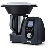 H.Koenig HK8 Multifunktions-Roboterkocher / 1000W / 30+ Kochfunktionen / 10 Geschwindigkeiten / einstellbare Temperatur bis zu 4 Zubereitungen gleichzeitig / inklusive Zubehör, Schwarz