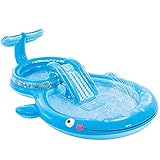 Intex 57176NP - Aufblasbarer Play Center Wal, Vinyl, Blau, 373x234x99 cm