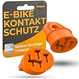 WHEELOO Kontaktschutz Abdeckung für Bosch E-Bike I 2er Set I Orange I eBike Akku Zubehör I Ladekabel Pin Schutz gegen Regen, Schmutz und Dreck