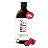 Betanio PLUS – Bio-Rote-Bete-Konzentrat – reich an Nitrat & Betain – 5,3 kg Bio-Rote-Beete pro 500 ml – 50 Portionen