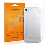 kwmobile 3X Schutzfolie Rückseite kompatibel mit Apple iPhone 8 / SE (2020) - Folie Backcover Smartphone - Handyfolie transparent