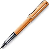 Lamy 1233456 AL-star Tintenroller Sonderedition 327 – Rollerball aus Aluminium in der Farbe Bronze mit transparentem Griffstück und verchromtem Metallclip – Strichbreite M