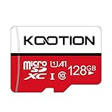 Kootion 128GB SD Karte Class 10 Micro SD Card 128G Speicherkarte MicroSDXC Mini Memory Card Klasse 10(A1 UHS-I U1) Speicher für Kameras Handy Tablets Android Smartphones