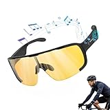 MOONCOOL Smart Glasses Bluetooth Sonnenbrille Herren, Fahrradbrille Selbsttönende für Damen TR90 Leicht Radbrille UV400, IPX6, Sportbrille mit clip sehstärke für MTB Joggen Bergsteigen Angeln Jagen