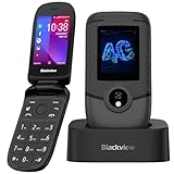 Blackview N2000 4G Seniorenhandy Ohne Vertrag mit Großen Tasten Handy, Dual 4G SIM Klapphandy Mobiltelefon für Senioren, SOS-Funktion Handy|FM Radio|Taschenlampe|Ladestation|2.8 Zoll Farbdisplay