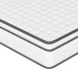 7 Zonen Federkernmatratze, 90x200 cm, 25cm Höhe, Ergonomische Matratze, Taschenfederker, Hypoallergen & Antibakteriell Oeko-TEX 100 Zertifiziert, Härtegrad H3, versteppter Maschenware-Topping