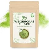 Curly Superfood Weizengraspulver Bio 500g - Laborgeprüft, 100% naturrein & ohne Zusätze - Bio Weizengras Pulver in Rohkostqualität - Deutsche Abfüllung & ohne Konservierungs- & Zusatzstoffe