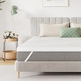 Novilla Matratzentopper 160x200 cm, 5 cm Höhe Kaltschaum H3 - Antirutsch, Waschbarer Matratzenauflage Bezug - Für Boxspringbett, Wohnwagen & Schlafsofa