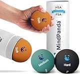 MindPanda Geist & Körper Gel-Stressball für Erwachsene – Handtherapie Anti Stress Bälle Quetschbälle mit drei Dichten – Angst und Stressabbau – Griffstärkender Handtrainer, Fingertrainer