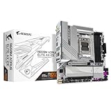 GIGABYTE B650M AORUS ELITE AX ICE Mainboard - AMD Ryzen 9000er-Serie, 12+2+2 Phasen VRM, bis zu 8000 MHz DDR5 (OC), 1xPCIe 5.0 + 1xPCIe 4.0 M.2, 2,5 GbE LAN, WIFI 6E, USB 3.2 Gen 2x2