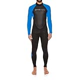 O'Neill Herren Reactor-2 3/2mm Back Zip Full Neoprenanzug, Black/Ocean, XL