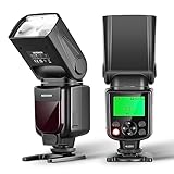 NEEWER NW645II-N TTL Blitzgerät, Blitzlicht mit GN58 HSS Blitz, Speedlight ist Kompatibel mit D4 D5 D6 D90 D750 D780 D800 D810 D850 D3500 D5300 D7500 Z9 Zfc Z50 Z5 Z6 Z7 Z6II Z7II