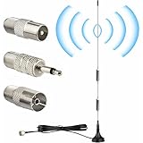 Bolwins O56C DAB/DAB+ und FM/UKW Radioantenne mit 7dBi Verstärkung, 3m Kabel und Magnetfuß für digitales Radio und Autoradio