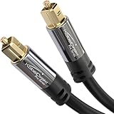 KabelDirekt – TOSLINK-Kabel, optisches Audiokabel – 2 m – Glasfaserkabel für Soundbar (TOSLINK auf TOSLINK, digitales S/PDIF-Kabel, Stereoanlage/Verstärker, Heimkino, Xbox One/PS4)