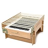 CasusGrill Biologisch Abbaubarer Einweg-Grill: Tragbarer Mini-Grill Aus Natürlichen Materialien - Einfach Aufzubauen, Keine Feuerzeugflüssigkeit Erforderlich