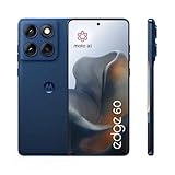 Motorola Edge 60 Smartphone (6,67“-Super-HD-Display, 50-MP-Kamera mit Moto-KI, 12/512 GB, 5200 mAh, Android 15) Pantone Gibraltar Sea, inkl. Schutzcover + Handyhalter