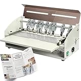 Elektrische Rillmaschine, 45,7 cm Papierfaltenzähler, Perforator Cutter mit Skalenlineal, Multifunktionspapier-Faltmaschine für Akten, Karten, Einladungen