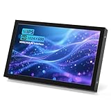 Jun-Saxifragelec Mini Monitor 7 Zoll HDMI, VGA, AV, BNC, 1024 × 600 Kleiner IPS-Bildschirm mit eingebauten Lautsprechern, 178° Betrachtungswinkel LCD tragbarer Monitor für PC/TV/DVD/CVBS (Non-Touch)