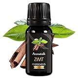 Aromaholik Zimtöl BIO 100% naturrein – Ätherische Öle für Diffuser & Aroma Diffuser – Zertifiziertes ätherisches Öl aus Indien – Cinnamon Essential Oils 10ml für Sauna & Massage