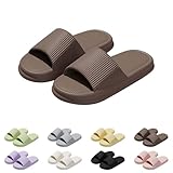 Badeschuhe Damen Badelatschen Herren Cozislides Original Slippers Unisex Schlappen rutschfeste Hausschuhe Latschen Weiche Hausschlappen Wolkenschuhe Sommer Flip Flops Indoor/Outdoor