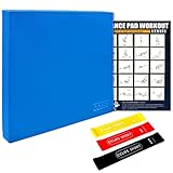 CCLIFE Balance Pad 50x40x6 mit Latexbänder Übungsposter Balanceboards Gleichgewicht Trainer Widerstandband Fitnessbänder Balance Kissen für effektives Balancetraining Latexband&Poster