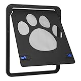 ABS Kunststoff Katzenklappe für Katzen, Katzentüren für den Innenbereich, Katzentüren mit 4 Wege Magnet, für Haustiere, verhindert das Eindringen von Fremden, einfache Installation