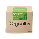 Organifer Rasendünger All-In-One, Rasenreparatur, Formel Mit Langsamer Freisetzung, Npk (Mg) 9-2-5 (+3), Unkrautbekämpfung, Moosbekämpfung, Grüner Rasen, Umweltfreundlich (5 KG)