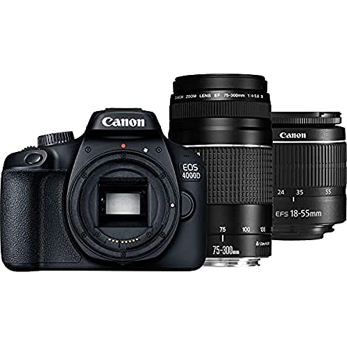 Canon EOS 4000D Kit + EF-S 18-55 DC III + 75-300 DC, 3011C010 (DC III + 75-300 DC)