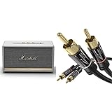 Marshall Stanmore II Bluetooth Lautsprecher, Kabelloser - Weiß & KabelDirekt - Cinch Audio Kabel - 1m
