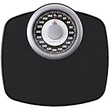 Zeno A25 Analogwaage - NEU Version - bis 400lb, rutschfeste Gummioberfläche, extra große Ziffern, hochpräzise Personenwaage Analog, langlebig, 20-Jahre Support für Haushalt, Schlafzimmer, Bad