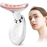 Gesichtsmassagegerät Gegen Falten,ANLAN Gesicht Schönheit Gerät mit 3 Modi,45℃ V Face Beauty Meter Gesichtsgerät für Hautstraffung & Lifting EMS Gesichtsmassage für Damen Herren V Shape Face Gerät