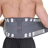 PROIRON Rückenstütze, Rückenstützgürtel für Lindert Schmerzen Lendenwirbelstütze für Männer/Frauen, Rückenbandage mit Stützstreben, Rückengurt Atmungsaktive Lendenwirbelgürtel zur Haltungskorrektur